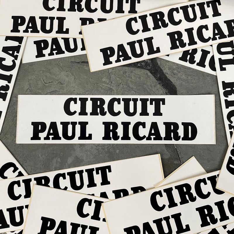 Sticker Circuit Paul Ricard 1970