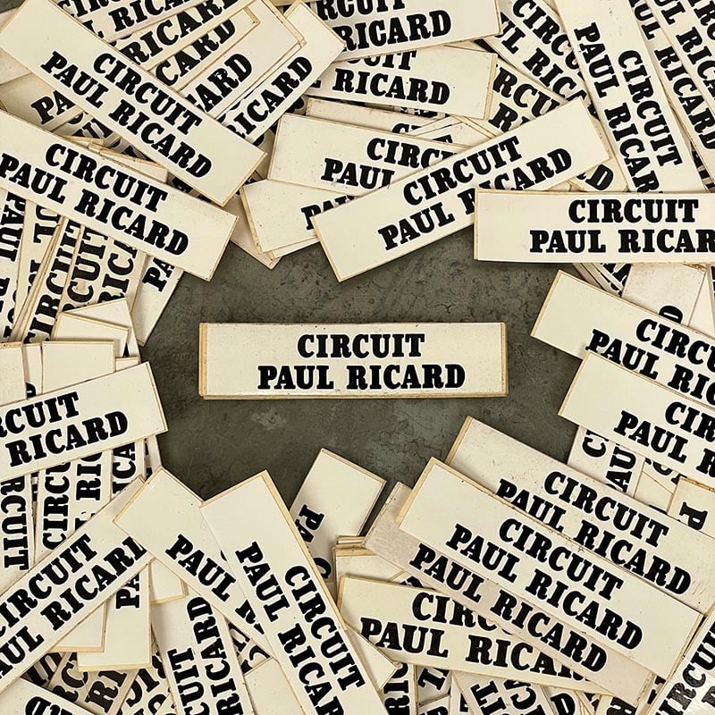 sticker autocollant moto journal 200 circuit paul ricard 1974 sport vintage photo course moto gp 200 miles