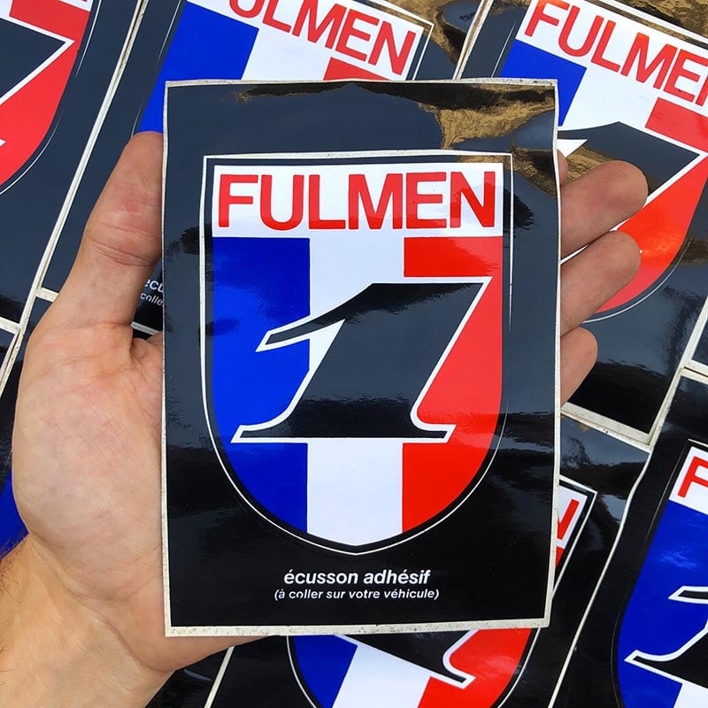 sticker fulmen 1 france garage voiture ancienne 1990 autocollant ancien vintage
