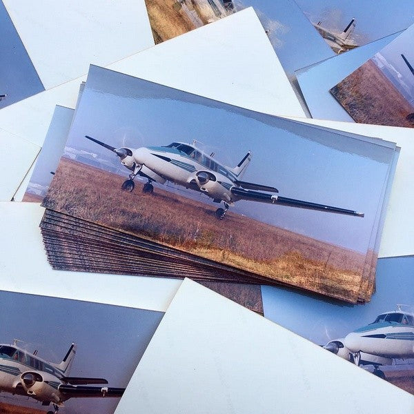 tirage kodak avion aviation légère vintage photo ancienne 1970 1980 safari