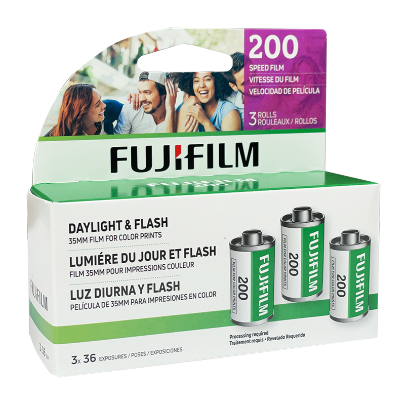 3-Pack Fujifilm 200 35mm 36 Exposures