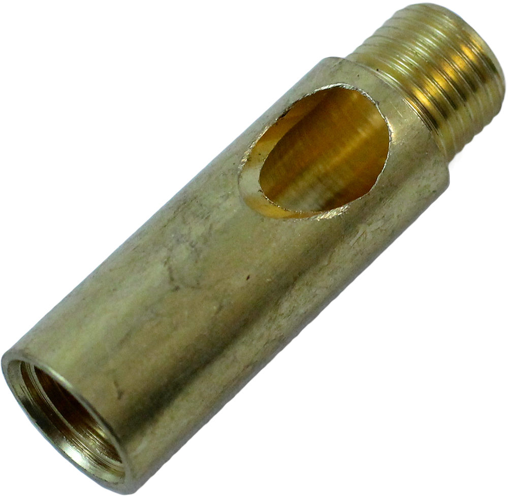 tube laiton sortie de câble M10 filetage laiton laitonnée doré or poli métal électrique électricité