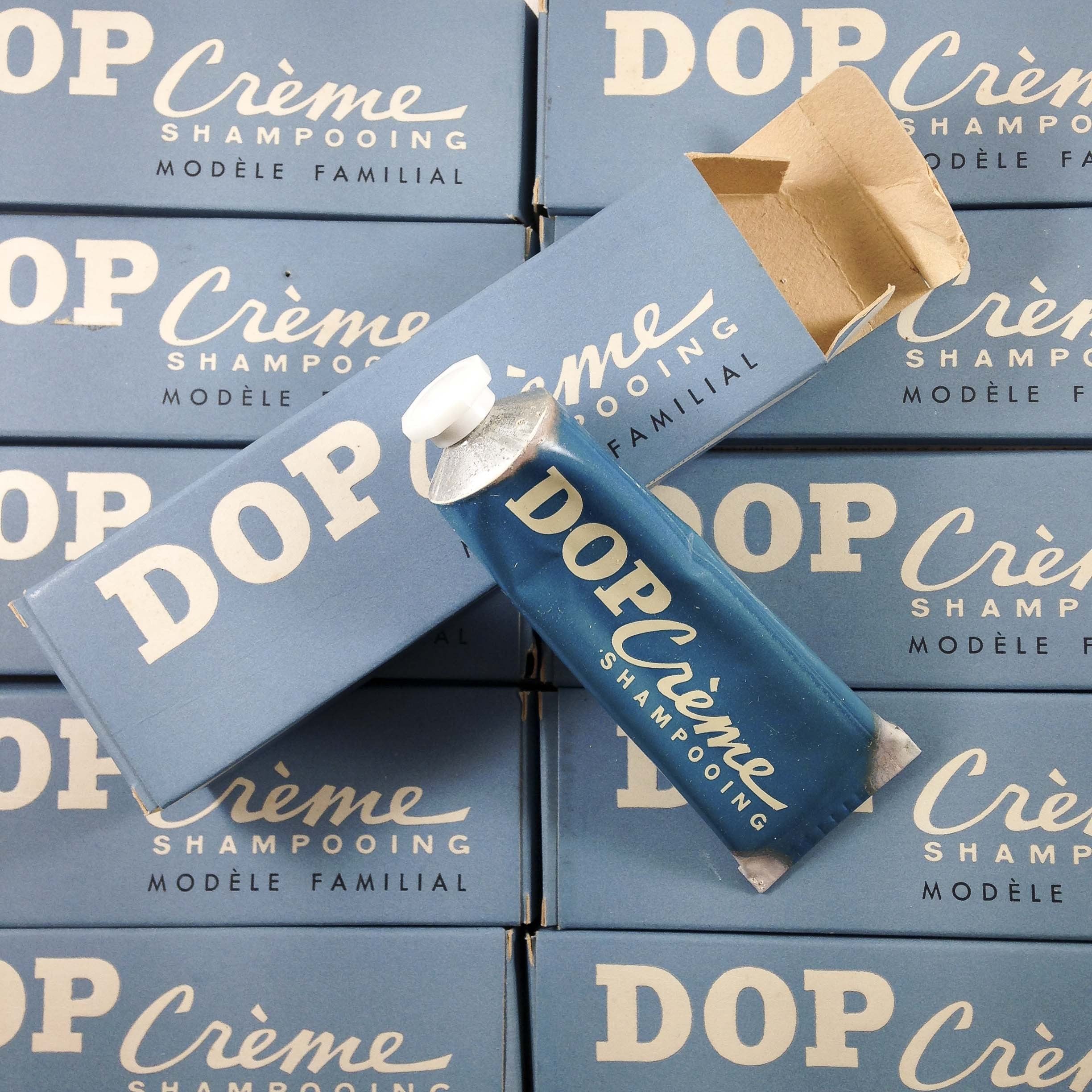 dop shampoing ancien vintage tube épicerie 1950