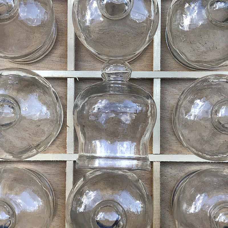 ventouse médicale en verre épais cloche médecin 1920 1930 ancienne vintage